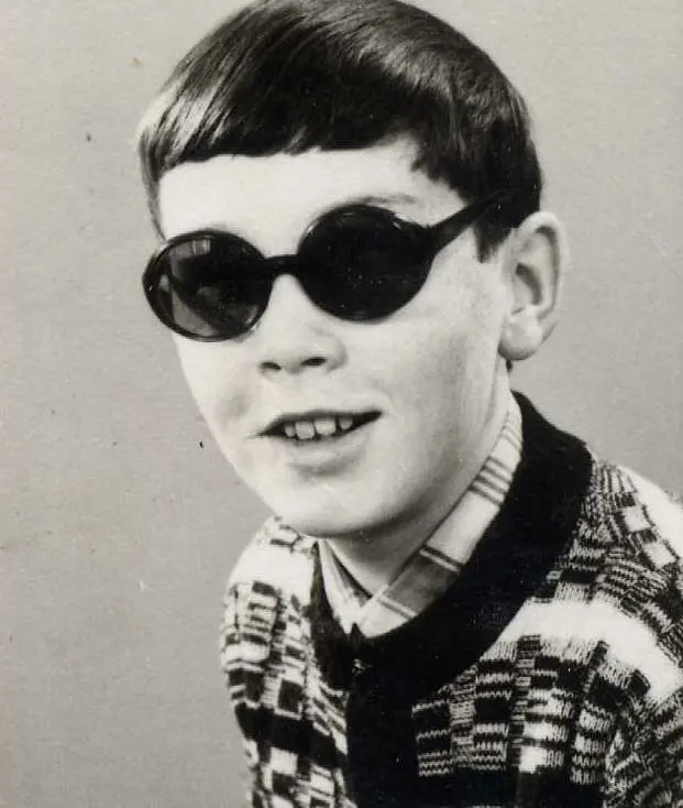 Richard Moore, photographed in the summer of 1972, soon after he was blinded.