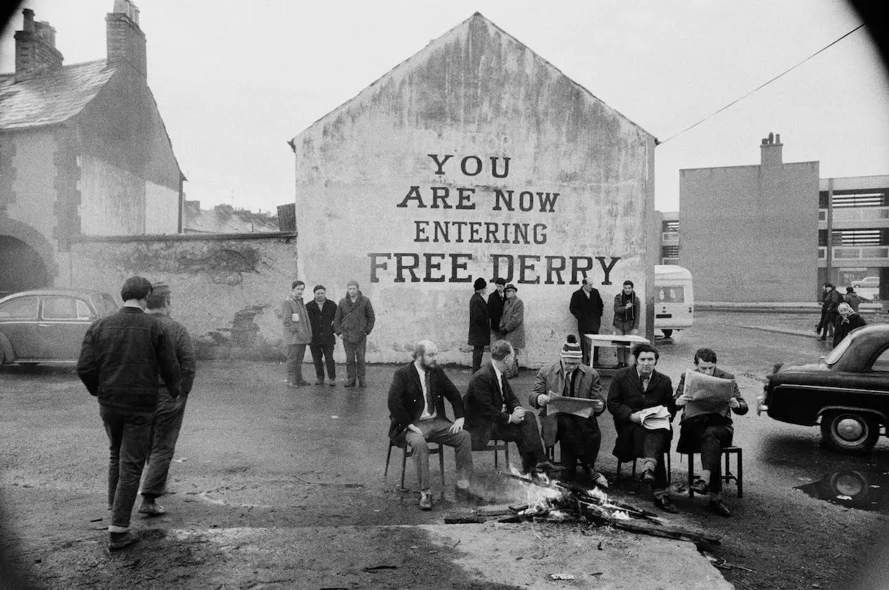 Free Derry Corner in Derry's Bogside neighborhood in 1972.